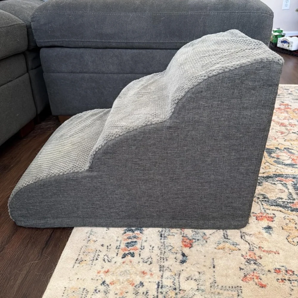 Gray Pet Stair Ramp - Neutral Gray Home Accent
